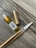 Cuticle Oil - Gold Brush Pen (Empty)