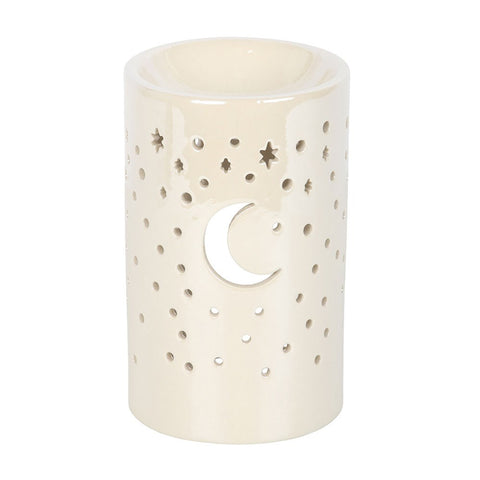 Iridescent White Moon Wax Burner