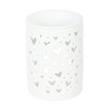 White Heart Cut Out Burner