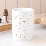 White Heart Cut Out Burner