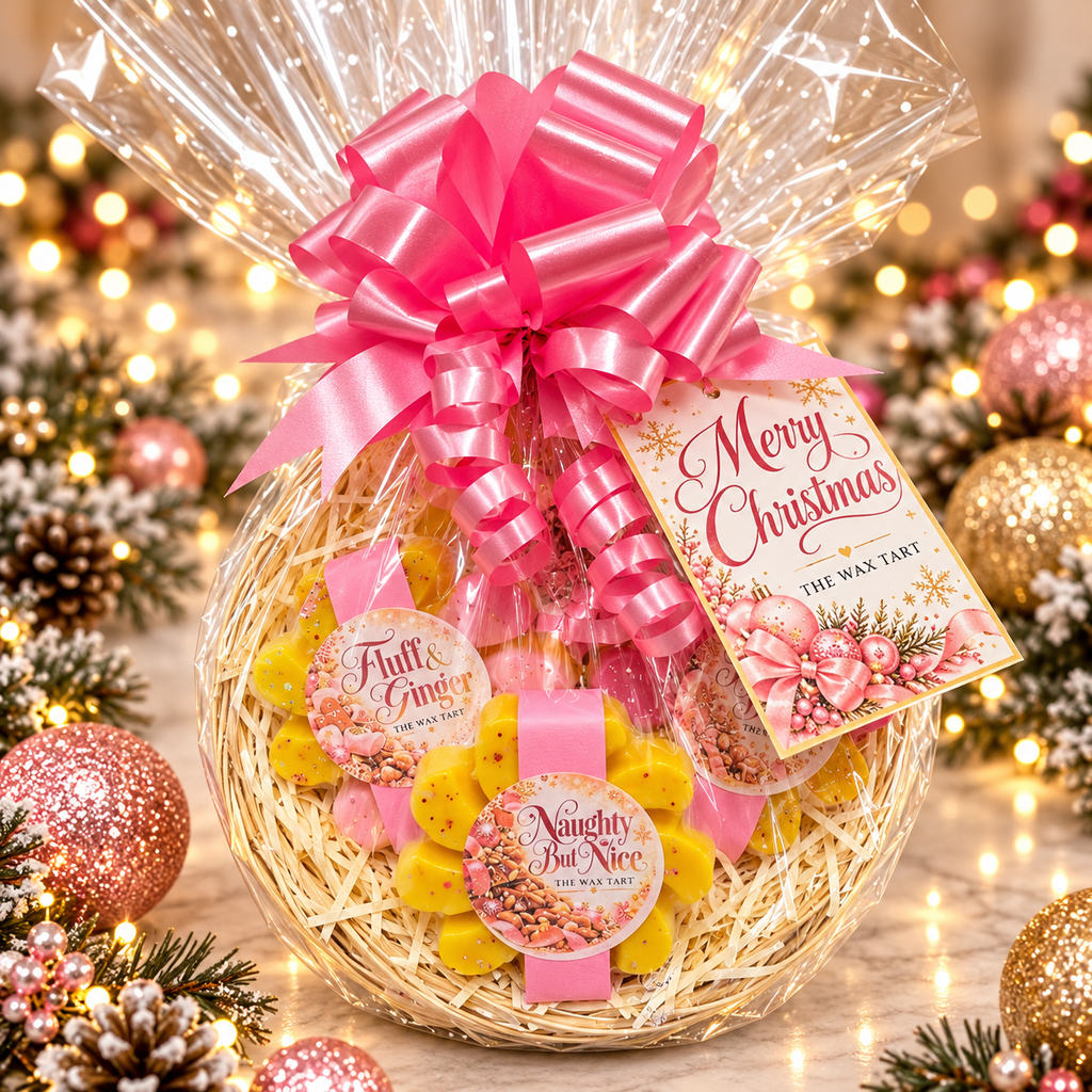 Small Festive Basket 2 - Pink