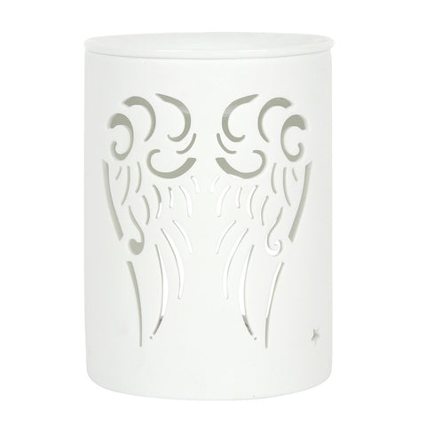 White Angel Wings Cut Out Burner