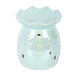 Iridescent Blue Snowflake Burner