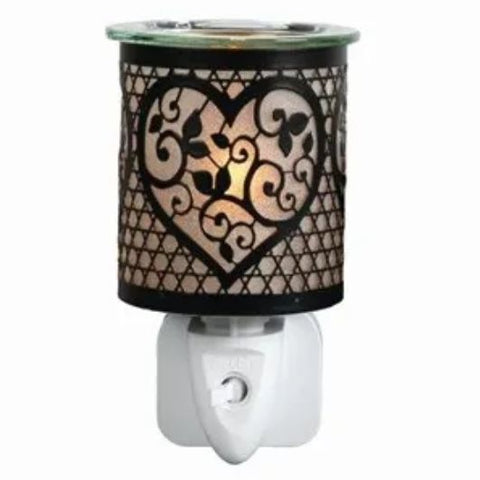 Plug In Melter Black GI Heart (13cm)