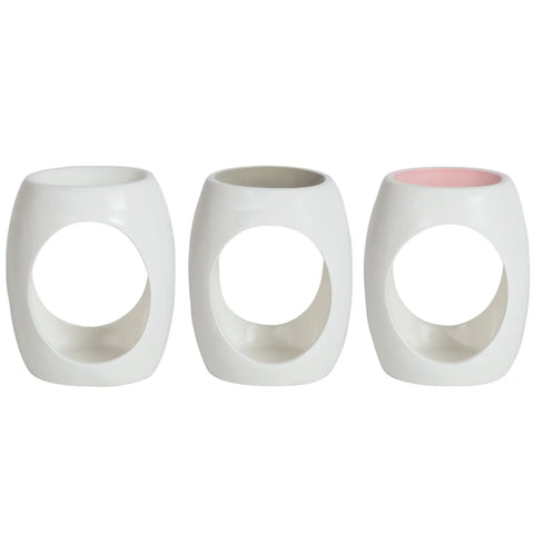 Wax Melter Oval 3 Assorted Colours 11cm